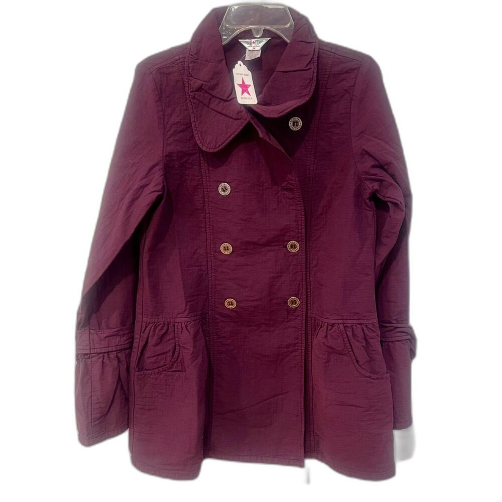 Hard Tail Forever Double Breasted Pea Coat, Size